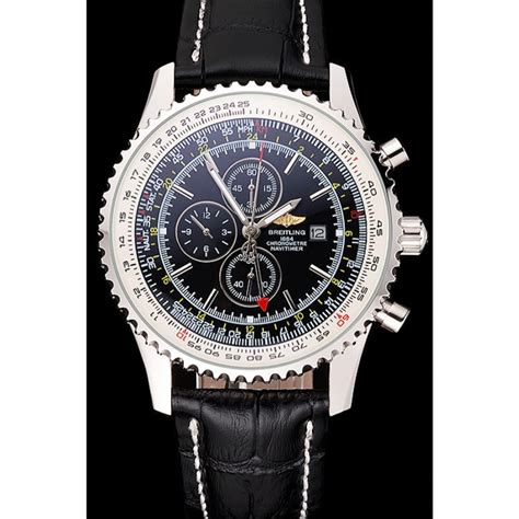 breitling navitimer lederarmband schwarz